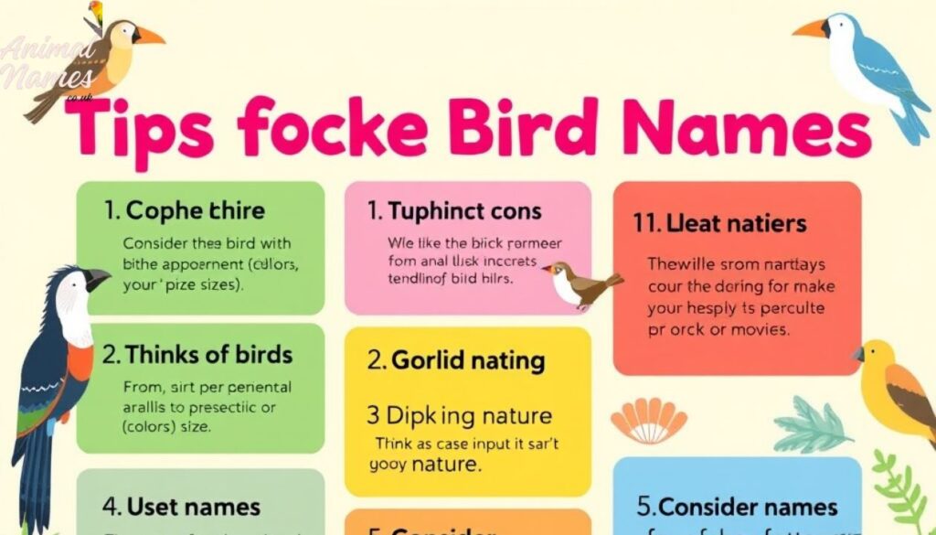 Tips for Picking Bird Name